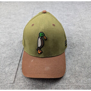 2F.7 Hat Mens One Size Snap Back Adjustable Hunting 2 Tone Green Signed Baseball